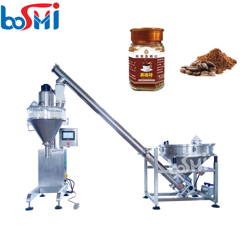 PLC Control Semi Automatic Bottle Filling Machine , Spice Bottling Machine ODM